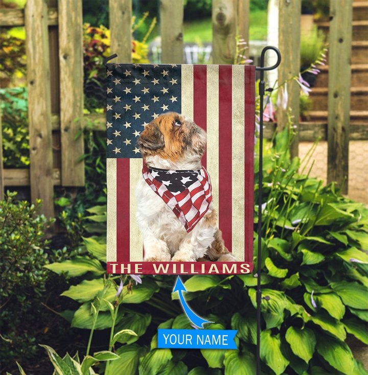 BIF0320 Shih Tzu Personalized Garden Flag