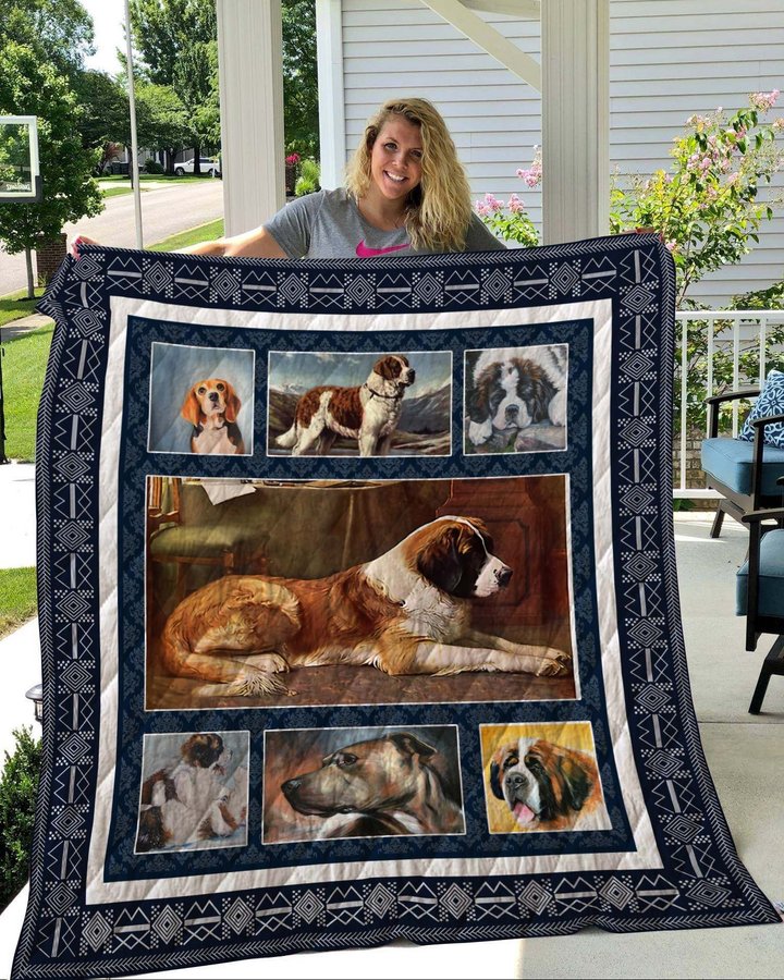 QUI53003 St Bernard Quilt Blanket
