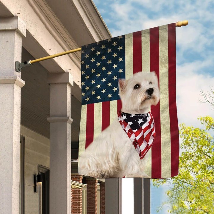 BIF0221 West Highland White Terrier House Flag