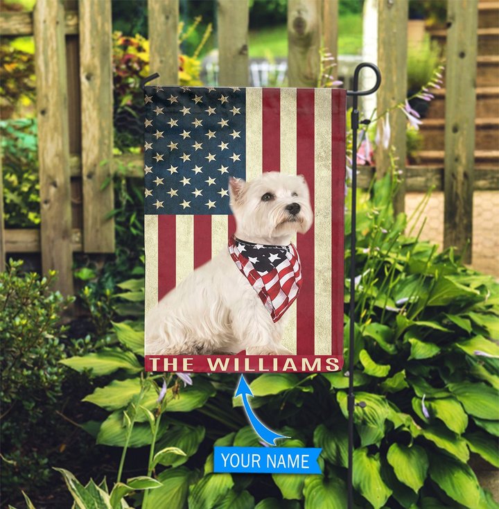 BIF0321 West Highland White Terrier Personalized Garden Flag