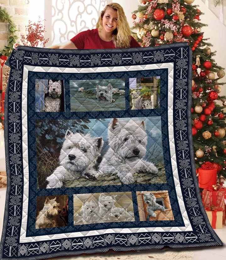 QUI2001 West Highland White Terrier Quilt Blanket