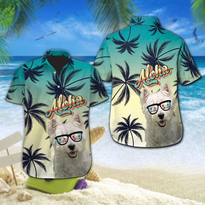 MHTCHO1107 - MHOCHO1107 West Highland White Terrier Aloha Hawaii Set