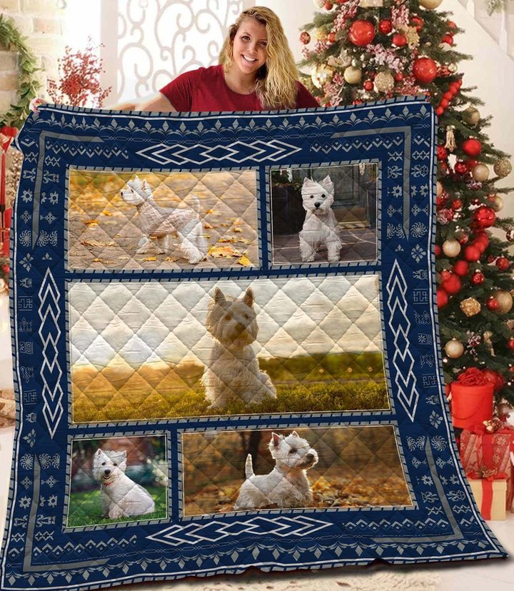 QUI2002 West Highland White Terrier 2 Quilt Blanket