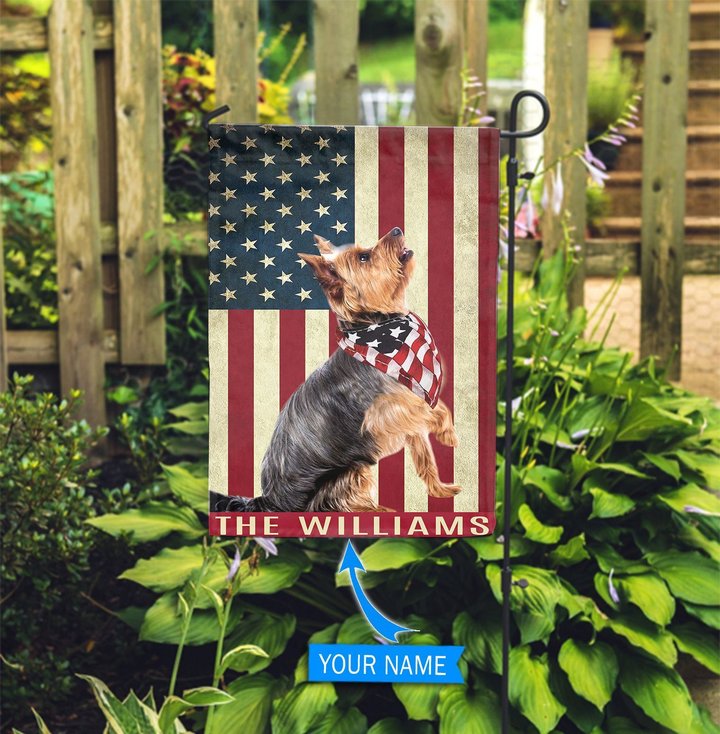 BIF0322 Yorkshire Terrier Personalized Garden Flag