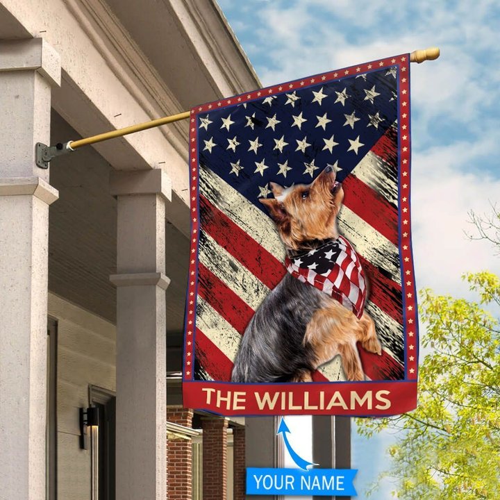 DIF4045-Yorkshire Terrier Personalized Flag