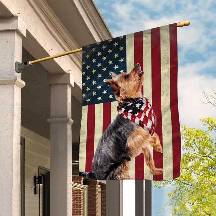 BIF0222 Yorkshire Terrier House Flag