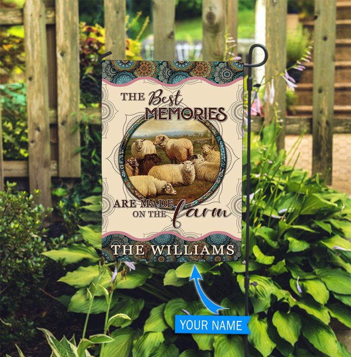TUF1208 Sheep Personalized Flag