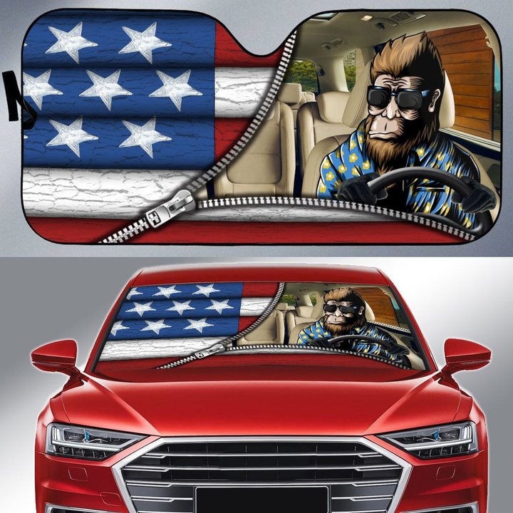 DIC2107001-Bigfoot Car Sun shade