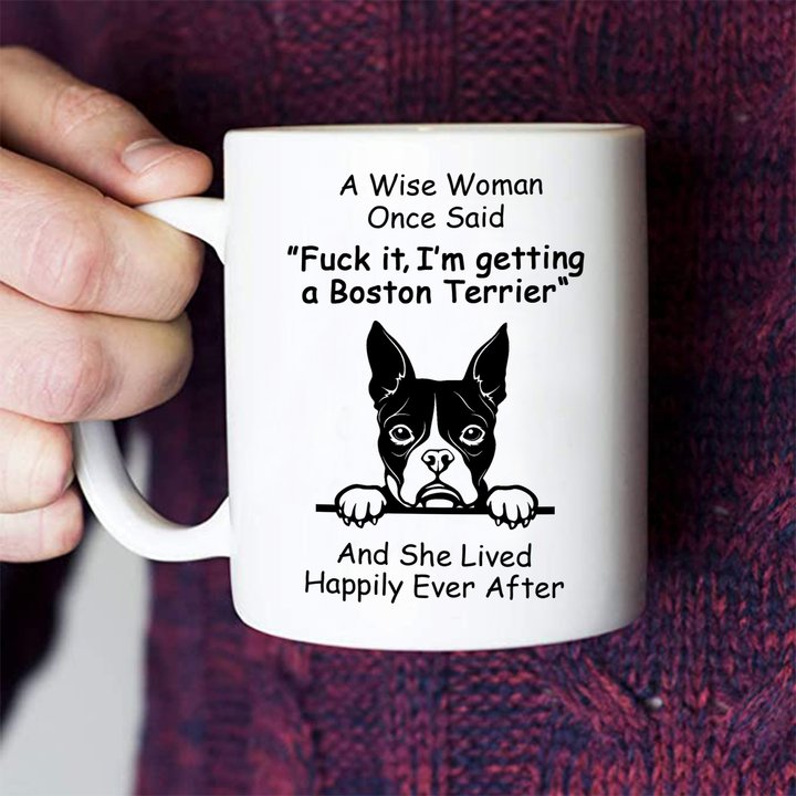 Boston Terrier Happily Mug THM22021150