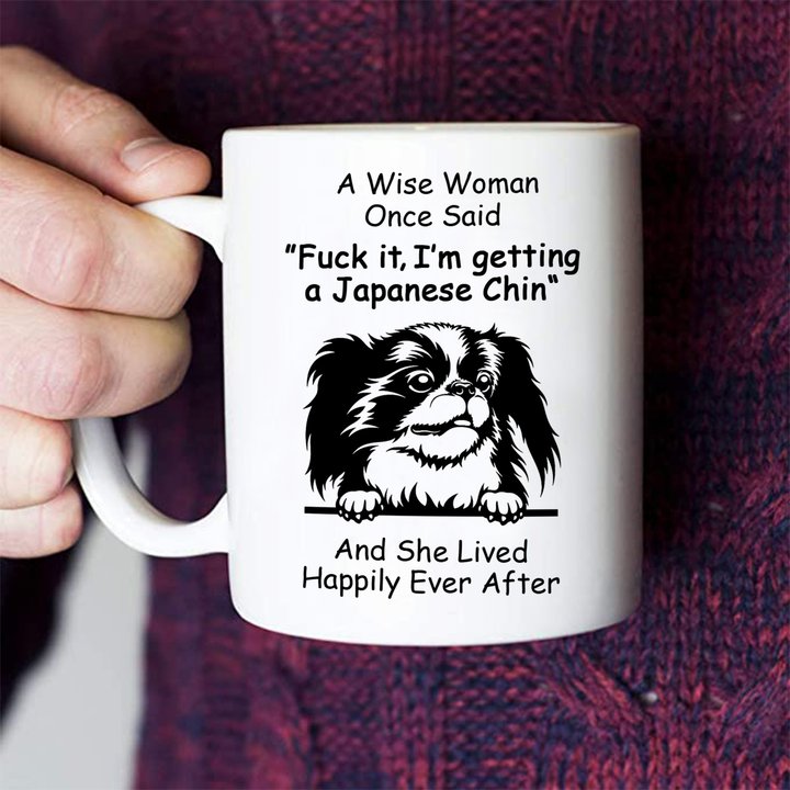 Japanese Chin Happily Mug THM22021156
