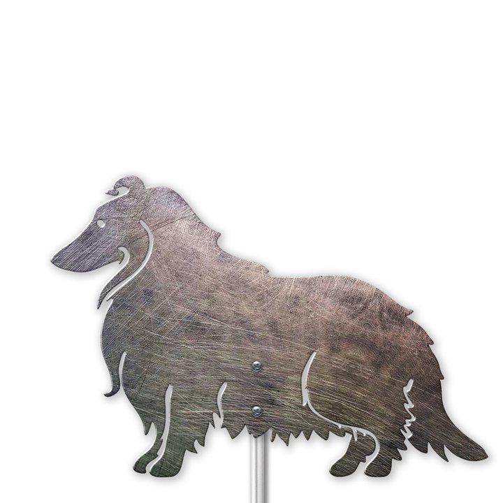 Rough Collie Metal Garden Art THMS22042956