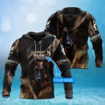 CHTD2005 German Shepherd Personalized 3D HOODIE
