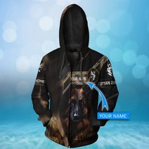 CHTD2005 German Shepherd Personalized 3D HOODIE