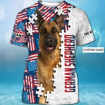 CHTD1004 German Shepherd Personalized 3D HOODIE