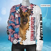 CHTD1004 German Shepherd Personalized 3D HOODIE