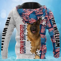 CHTD1004 German Shepherd Personalized 3D HOODIE