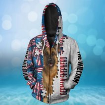 CHTD1004 German Shepherd Personalized 3D HOODIE