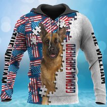 CHTD1004 German Shepherd Personalized 3D HOODIE