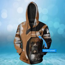 CHTD2001 Boxer Personalized 3D HOODIE