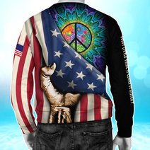 BIT0501 Hippie Opened Flag US 3D HOODIE