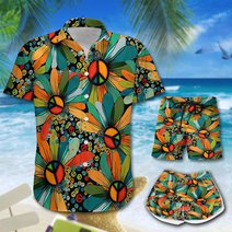 Hippie Men-Women Hawaii Set DIO21062104-DIT21062104