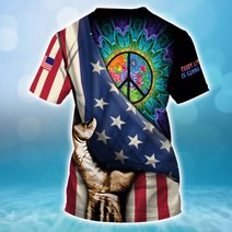 BIT0502 Hippie Opened Flag US 3D HOODIE