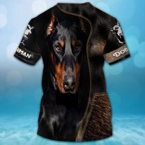 CHTD2004 Doberman Personalized 3D HOODIE