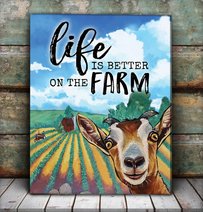 BID20080108 Goat Farm Matte Canvas