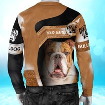 CHTD2002 Bulldog Personalized 3D HOODIE