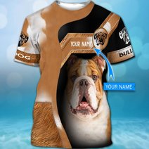 CHTD2002 Bulldog Personalized 3D HOODIE