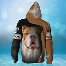 CHTD2002 Bulldog Personalized 3D HOODIE