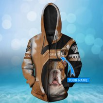 CHTD2002 Bulldog Personalized 3D HOODIE
