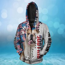 CHTD1002 Bulldog Personalized 3D HOODIE