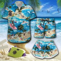 French Bulldog Hawaii Men-Women Set THT20071702-THO20071702
