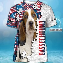 CHTD1001 Basset Hound Personalized 3D HOODIE