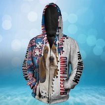 CHTD1001 Basset Hound Personalized 3D HOODIE