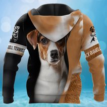 CHTD2006 Jack Russell Terrier Personalized 3D HOODIE