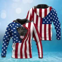 BIT0405 Newfoundland Opened Flag USA 3D HOODIE