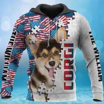 CHTD1003 Corgi Personalized 3D HOODIE