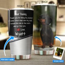 THU0187 Dachshund Personalized Stainless Steel Tumbler