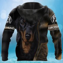 CHTD2003 Dachshund Personalized 3D HOODIE