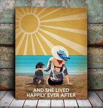 BID20070104 Dachshund And She Lived Happily Ever After Matte Canvas