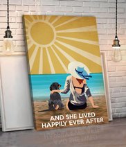 BID20070104 Dachshund And She Lived Happily Ever After Matte Canvas