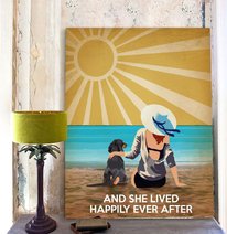 BID20070104 Dachshund And She Lived Happily Ever After Matte Canvas
