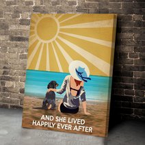 BID20070104 Dachshund And She Lived Happily Ever After Matte Canvas