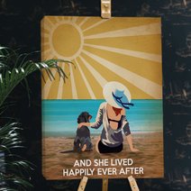 BID20070104 Dachshund And She Lived Happily Ever After Matte Canvas