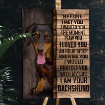 CHD0105 Dachshund Matte Canvas