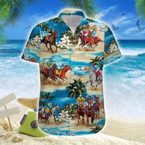 Racing Horse Men-Women Hawaii Set DIT21041601-DIO21041601