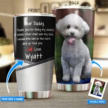 THU0185 Bichon Frisé Personalized Stainless Steel Tumbler
