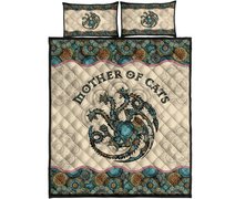 THE5006 Mother of cats Quilt Bed Set